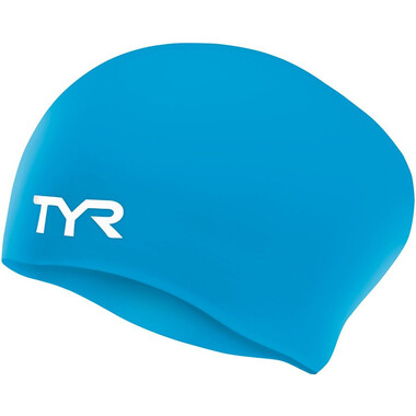 Gorro de natación TYR SILICONE NO WRINKLE LONG-HAIR Azul 0